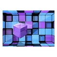 thumbnail image 3 of Tiptophomedecor 3D Illusion Wallpaper Wall Mural - Rubik's Cube: Variation, 3 of 4