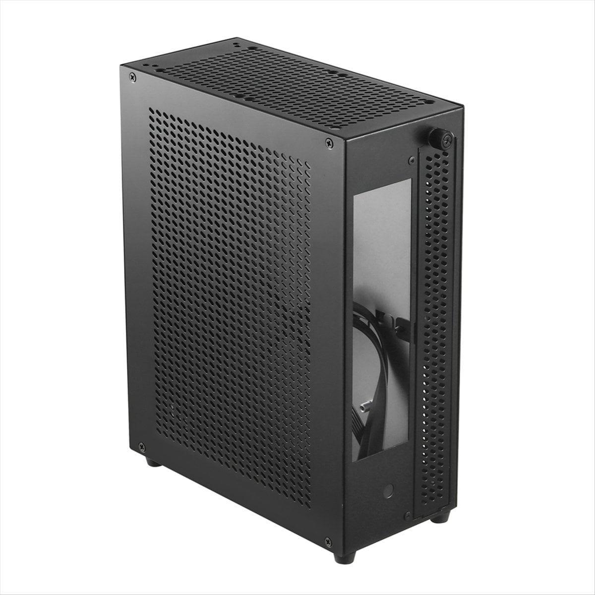 Desktop Chassis ITX Computer Case Mini NAS Computer Case Silver