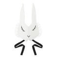 thumbnail image 3 of Máscara de Orejas de conejo Sunnimix de Pascua Blanco con borde de encaje, 3 of 8