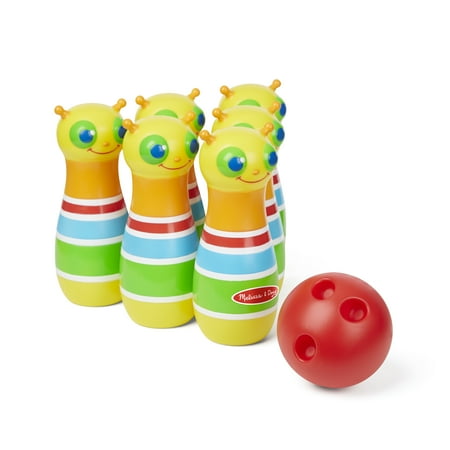 UPC: 0000772066853 | Melissa & Doug Sunny Patch Giddy Buggy Bowling Action Game – 6 Bug Pins 1 Plastic Ball