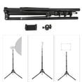 thumbnail image 3 of 360° Rotating Head Design Easy To Carry Photography Light Holder Aluminum Alloy Reverse Folding Tripod For Supporting All Major Photographic Equipment, 3 of 8