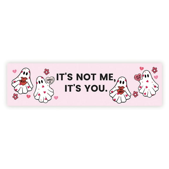 Koyal Wholesale Galentines Day Decorations Banner, It's Not Me It's You | Funny & Sarcastic Anti-Valentine's Day Decor