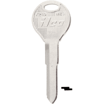 ILCO Mazda Nickel Plated Automotive Key, MZ31 (10-Pack) IAF00006862