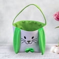 thumbnail image 3 of Kripyery Easter Basket Foldable Ear Exquisite Workmanship Fine Stitch Bow-knot Tote Bags Buckets for Eggs, 3 of 8