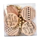 thumbnail image 4 of 10 piezas de árbol de Navidad de madera hueco colgante accesorio decoración navideña Redondo, 4 of 9