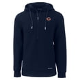 thumbnail image 2 of Men's Cutter & Buck Navy Chicago Bears Roam Eco Recycled Half-Zip Hoodie, 2 of 3
