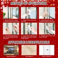 thumbnail image 4 of Unbranded 2025 Christmas Window Clings Christmas Decorations Large Santa Claus Christmas Stickers Xmas Tree Snowflake Window Decals Double Side Holiday Christmas Decor Reusable Decals for Glass, 4 of 5