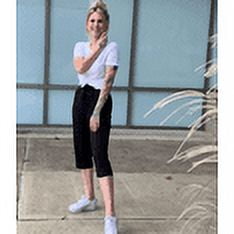 SOMER 2-Pack Yoga Pants with Pockets for Women Capri Flared Pants High Waist Drawstring Workout Pants Casual Work Pants Flare Leggings for Summer