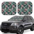 thumbnail image 2 of Picia Rose Flowers 2 Piece Car Windshield Sun Shade Foldable | Foldable Sun Shield for Front Window Blocks UV Rays and Keeps Your Vehicle Cool-Small, 2 of 7