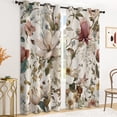 thumbnail image 5 of Tchckioa Vintage Flowers Blackout Curtain for Bedroom,Privacy Protection Window Drapes,52x84,2 Panels, 5 of 6