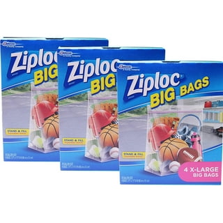 Ziploc Big Bags JUMBO Storage Bags XXL Built-in Handles (24x32x7