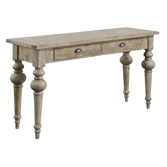 Interlude Console Table in Sandstone Gray