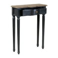 thumbnail image 5 of East at Main Traditional Solid Wood 1-Drawer Storage Console Table, Black, 5 of 8