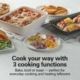 thumbnail image 6 of Hamilton Beach 4 Slice Countertop Toaster Oven with Easy Reach Roll-Top Door, Bake, Broil & Toast Functions, Silver, 6 of 10