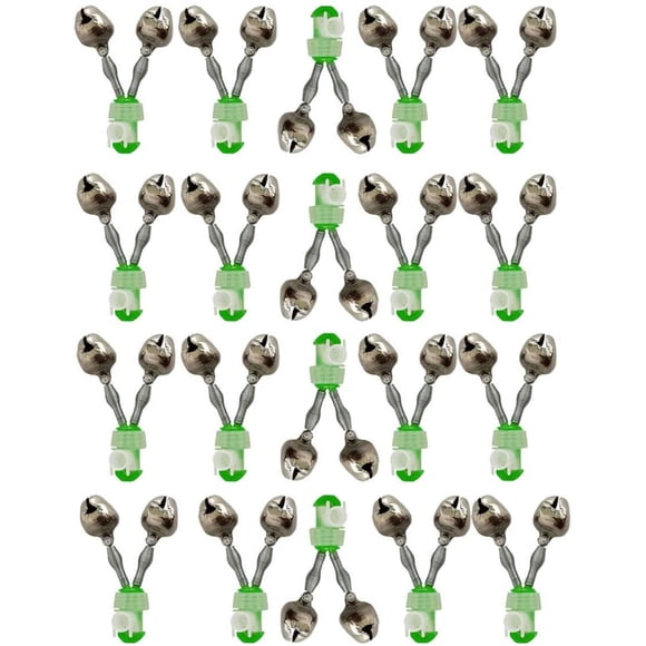 PinesC Fishing Bells 20pcs Spiral Clip Fish Bells Fishing Bite Alarm