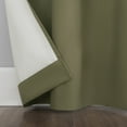 thumbnail image 5 of Sun Zero Cyrus Thermal 100% Blackout Back Tab Curtain Panel, 40"X96", Olive Green, 5 of 9