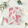 thumbnail image 5 of Dreamtimes Bath Towel Sets for Bathroom Hand Towels Fingertip Towels Pink Lips Love You 3 Piece Decorative Soft Cotton Absorbent, 5 of 6