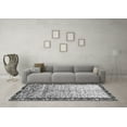 thumbnail image 3 of Ahgly Company Indoor Round Abstract Gray Modern Area Rugs, 5' Round, 3 of 4