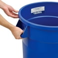 thumbnail image 4 of Commercial Round Trash Can, 20 Gallon Capacity, Plastic Garbage Can, Indoor and Outdoor Utility Trash Can, Gray, 19" W x 22-1/2"H, No Lid, 4 of 14