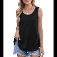 thumbnail image 1 of Camisetas Sin Mangas para Mujer, Túnicas Básicas de Verano, Ropa Suave, Conjuntos Casuales de Moda 2025. Negro M, 1 of 10