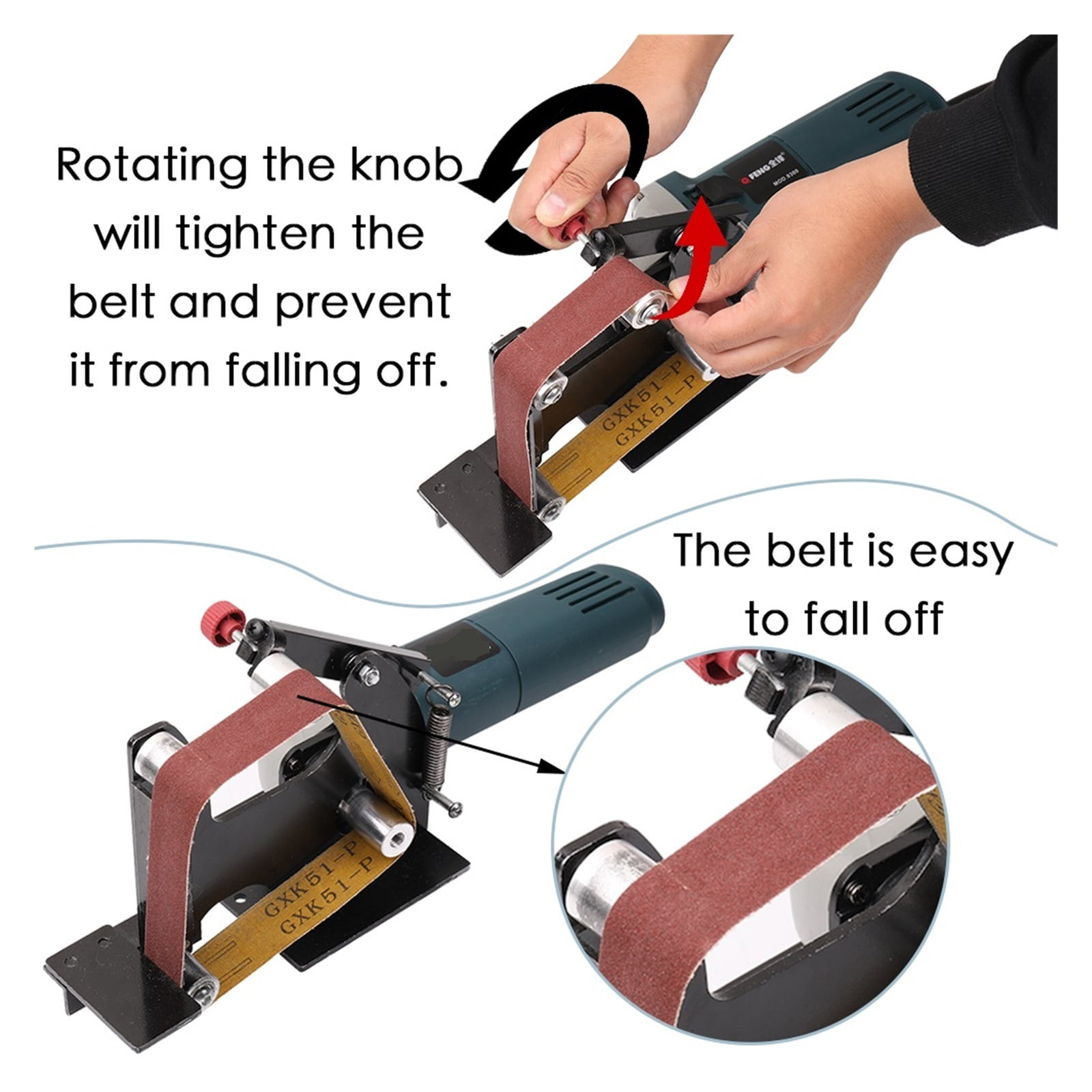 Multifunctional Iron Angle Grinder Belt Sander Accessories of Sanding Machine Grinding Polishing Machine ,High Dust Collection Efficiency