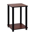 thumbnail image 1 of Mesa auxiliar Furinno Turn-N-Tube, color cereza oscuro/negro, paquete de 1 Furinno Decoración Hogar, 1 of 3