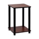 thumbnail image 1 of Mesa auxiliar Furinno Turn-N-Tube, color cereza oscuro/negro, paquete de 1 Furinno Decoración Hogar, 1 of 3