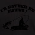 thumbnail image 3 of CafePress - I'd Rather Be Fishing ! Dark T Shirt - Men's Classic Graphic Cotton T-Shirt, 3 of 4
