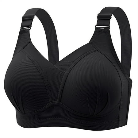 LLYWEY Women s Bras Clearance Bras Women Ladies Push-Up Bra Style-1123 Women s Plus Multiway Bra Feature Adult Female Bralette Sports Bras Black 42B