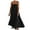 Black, variant on Wdgfv Women's Summer Maxi Dress with Contrast Trim and Spaghetti Straps for Casual Travel Outfits
