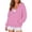 Pink, variant on Loose Fit Pullover Hoodie for Women,Soft Cozy Long Sleeve Sweatshirt, Casual Streetwear Fall Winter Tops