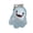 B, variant on Glow-in-the-dark Ghost Keychain Luminous Design Multiple Expressions Halloween Bag Hanging Ornament