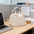 thumbnail image 5 of Lunch Bag for Women Insulated Lunch Bag Reusable Cooler Bag Portable Cute Corduroy Lunch Tote Bags for Travel, Work, Picnic(Little Strawberry), 5 of 9