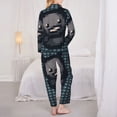 thumbnail image 5 of Lsque The Binding of Isaac Pattern Long Sleeve Pajama Set for Women - Soft 2-Piece Sleepwear and Loungewear Set with Pockets, Comfy Nightwear, 5 of 8