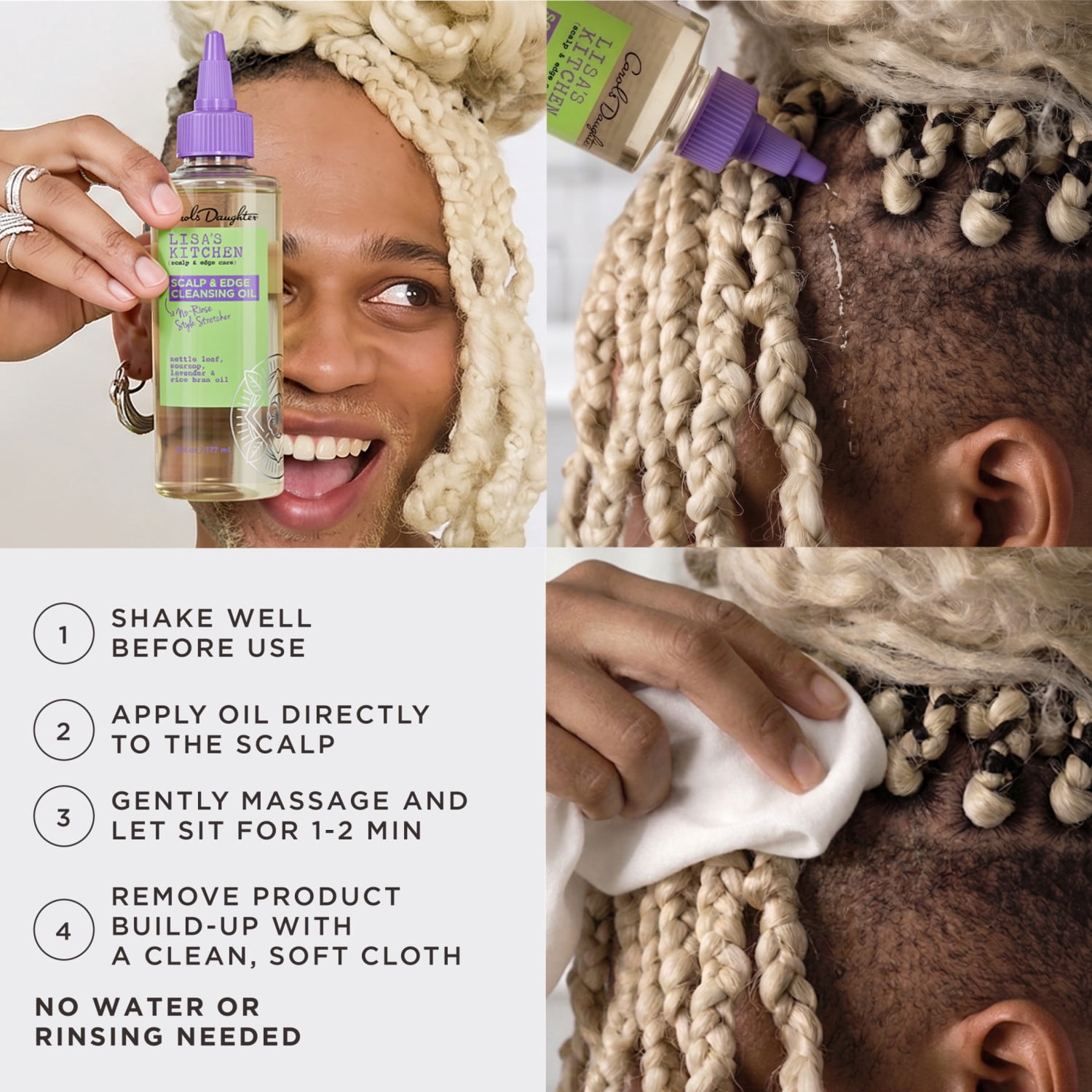 Carol's Daughter Lisa's Kitchen Scalp & Edge Cleansing Oil 6 fl oz