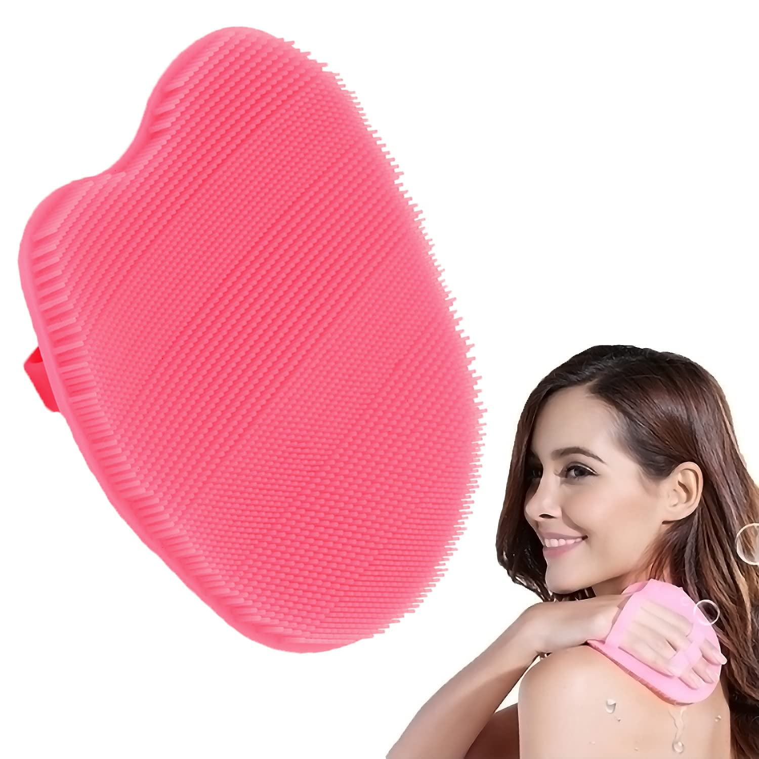 Silicone Body Scrubber Brush Glove for Exfoliating Wet or Dry Skin Body