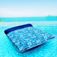 thumbnail image 7 of Oversized Pool Floats Raft, 1-2 Person, 72'' X 60'' Giant Fabric-Covered Pool Floats Adult Size, Inflatable Floating Mat with Headrest Ultra-Comfort Summer Pool Lounger Floatie, 7 of 7