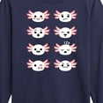 thumbnail image 3 of Instant Message - Axolotl Emotion Grid - Toddler And Youth Long Sleeve Graphic T-Shirt, 3 of 6