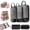 Black 5Pcs, variant on Expandable Space-Saving Cubes, Compression Packing Luggage Organizer Bags with Breathable Mesh Design for Clothes, Shoes and Travel Essentials,Blue 7Pcs