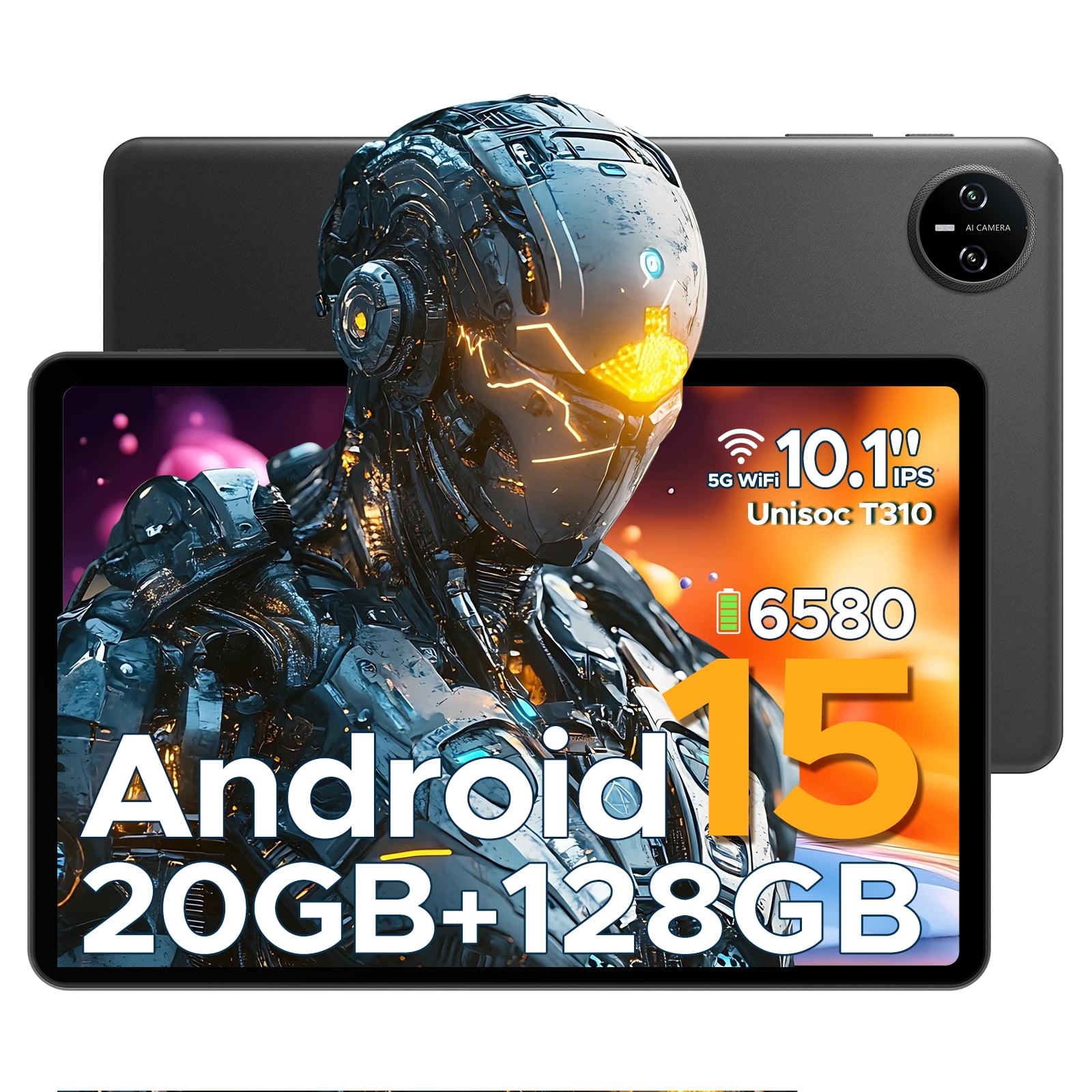 DOOGEE Tab A9 Pro 10 inch Tablet, 20GB+128GB/2TB Expand,Quad Core,6580mAh Battery,5G WiFi,BT5.0,Dual Speakers,Dual Camera,Face Unlock Android 15