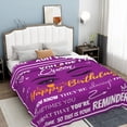 thumbnail image 4 of Yibo Inspirational Healing Blankets Gift Blanket Flannel Soft and Comfortable Anti-static Bed Sofa Blanket, 4 of 6