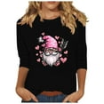 Dazajoo Todays Daily Deals Valentine's Day Shirt for Women Love Gnome