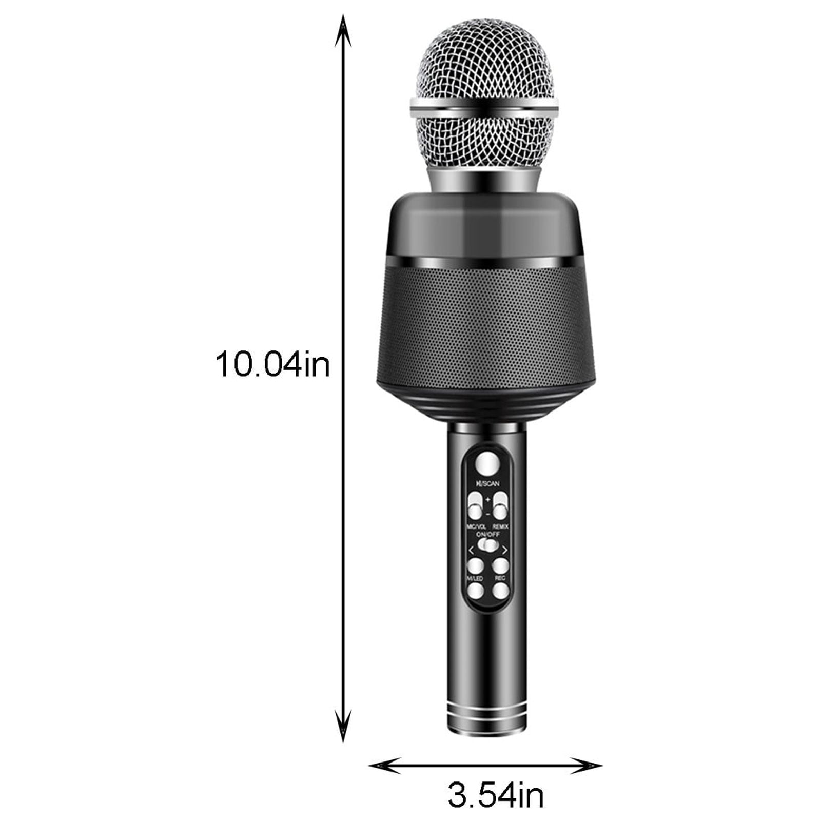 2 in 1 Karaoke Wireless Microphone, Wireless Condenser Microphone Live Broadcast Karaoke Artifact Home Video Microphone Speaker Integrated with Sound Effect Kids Gifts for Girls and Boys