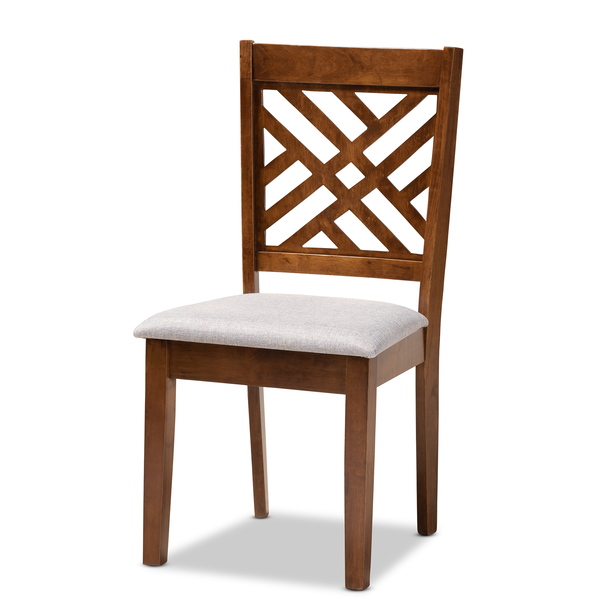 Baxton Studio Gustavo Modern Dining Set, Walnut