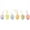 B, variant on Easter Hanging Decorations 6Pcs Colorful Easter Eggs Decorations Hanging Ornaments For Home Easter Tree Spring Party Supplies Indoor Outdoor Holiday Decor
