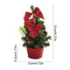 thumbnail image 3 of Mini árbol de Navidad de escritorio con bolas y lazos galvanizados | Decoración navideña de PVC para el hogar y la oficina | Set de corona festiva de 20 x 10 cm, 3 of 5