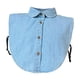 thumbnail image 5 of Cuello falso para mujer, elegante blusa de media camisa ajustable con cuello falso y media camisa Cuello redondo, 5 of 7