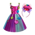 thumbnail image 3 of Vestido de piruleta Yinane para niñas pequeñas de tul princesa carnaval 110, 3 of 8