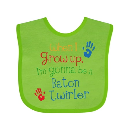 

Inktastic Baton Twirler Future Boys or Girls Baby Bib