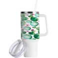 thumbnail image 2 of SKYSONIC 40 oz Cactus Plant Tumbler with Handle and Straw Lid, Insulated Cup Reusable Stainless Steel Water Bottle Travel Mug, 2 of 7
